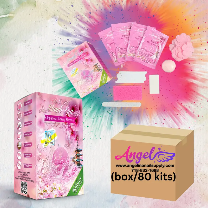 2E Organic Bomb Spa 10 In 1 - Japanese Cherry Blossom (Box/80 Kits) 1