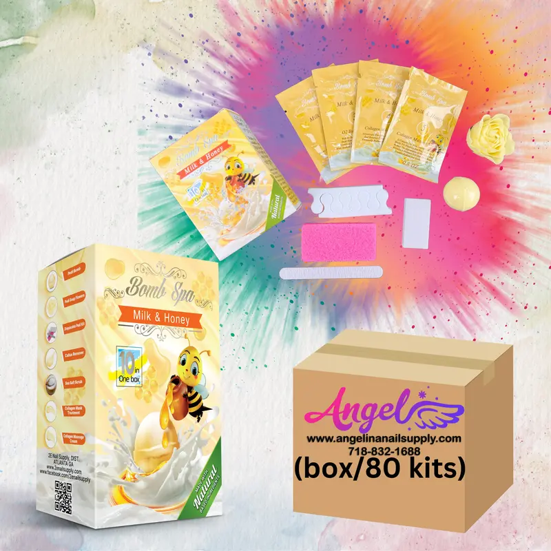 2E Organic Bomb Spa 10 In 1 - Milk & Honey (Box/80 Kits) 1