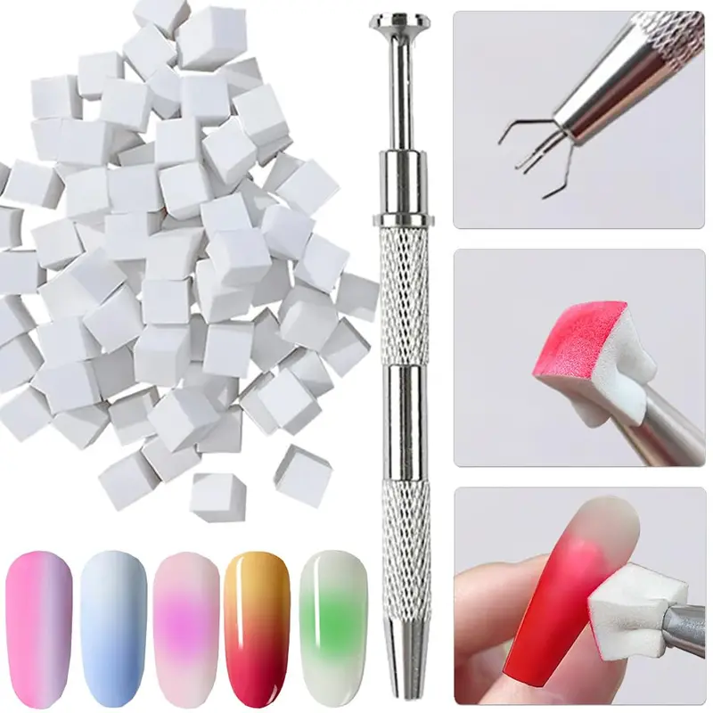 4-Claw Metal Grabber Pickup Tool With With 100Pcs Soft Sponge 1