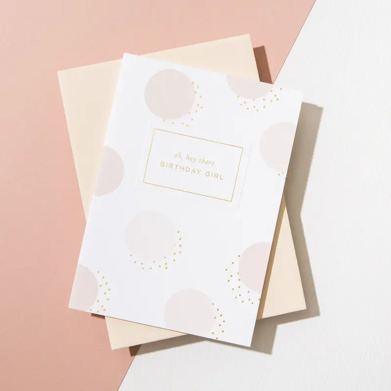 À L'aise - Card - Birthday Girl (Polka Dots) 1