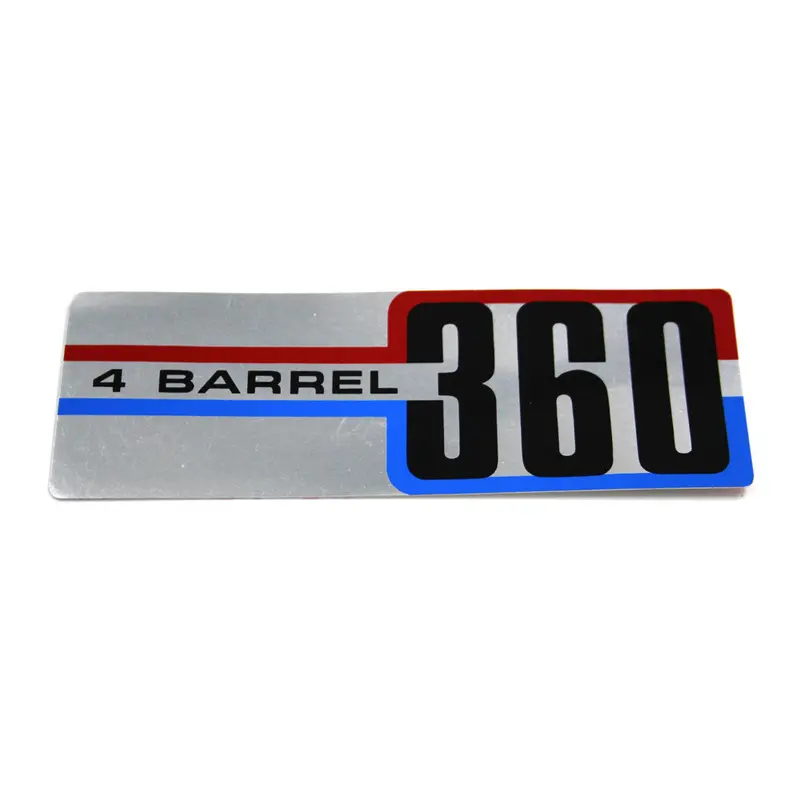 Air Cleaner Decal, 360 4-Barrel, 1972-91 Amc, Jeep 1