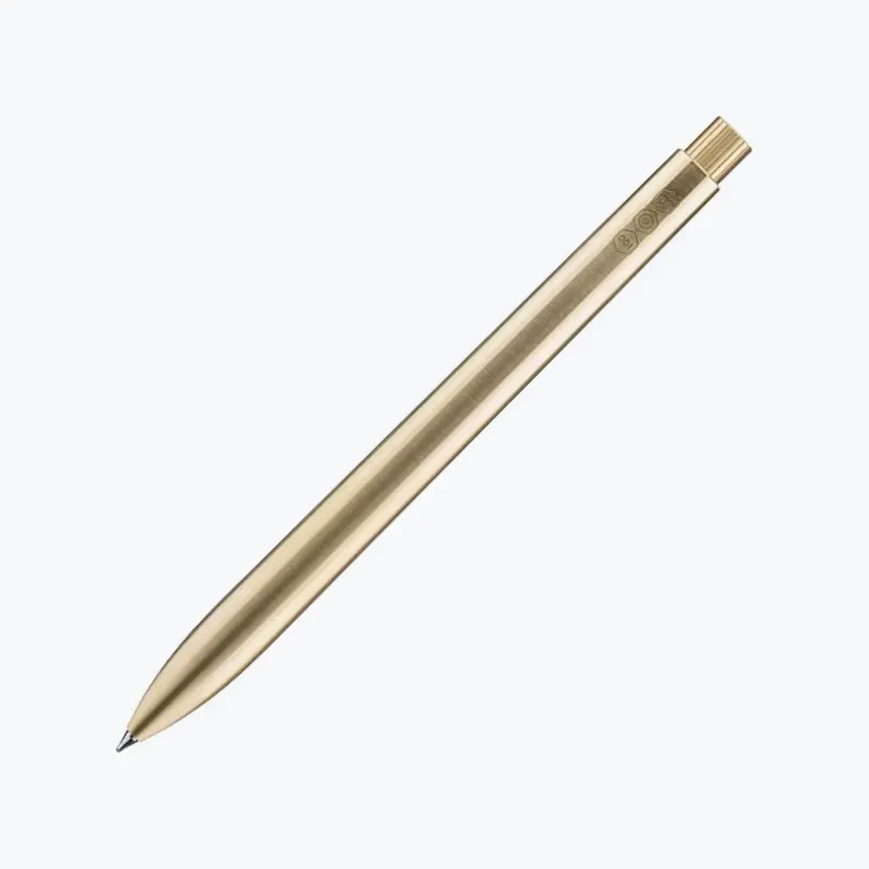 Ajoto - Rollerball Pen - Brass - Natural Brushed 1