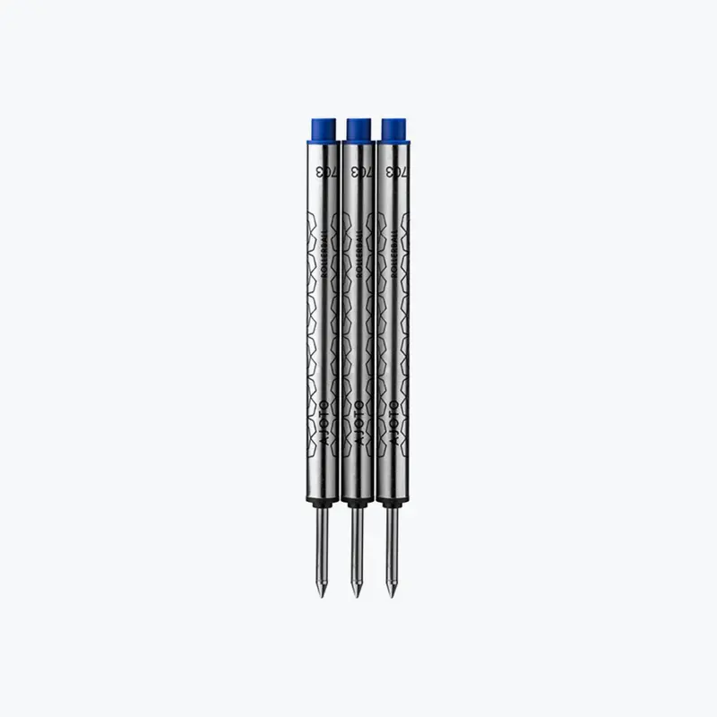 Ajoto - Rollerball Refills - Blue - Pack Of 3 1