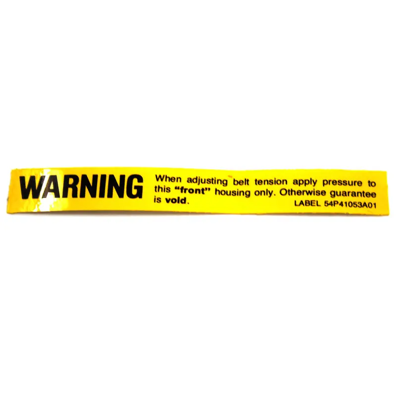 Alternator Warning Decal, 54P41053a01, 1963-65 Rambler 1