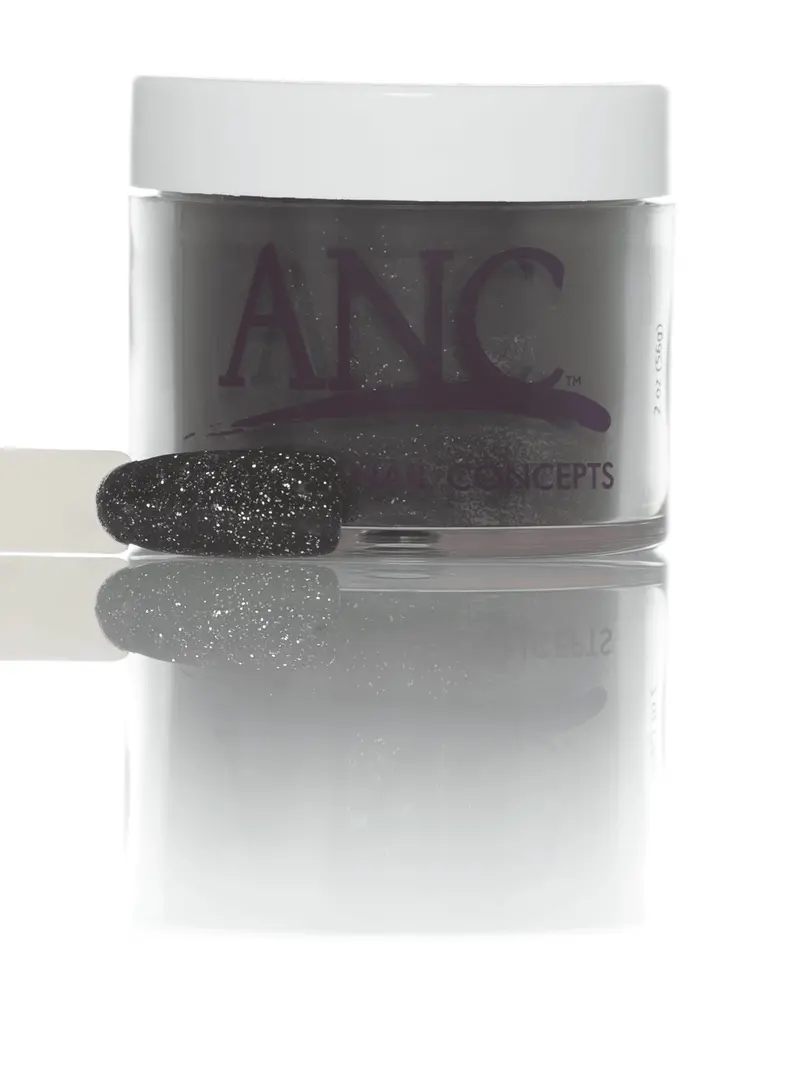 Anc Dip Powder 102 Black Glitter 1