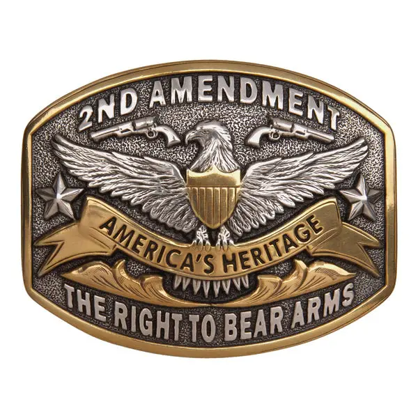 And West 2Nd Amendment, The Right To Bear Arms Buckle - 707 1