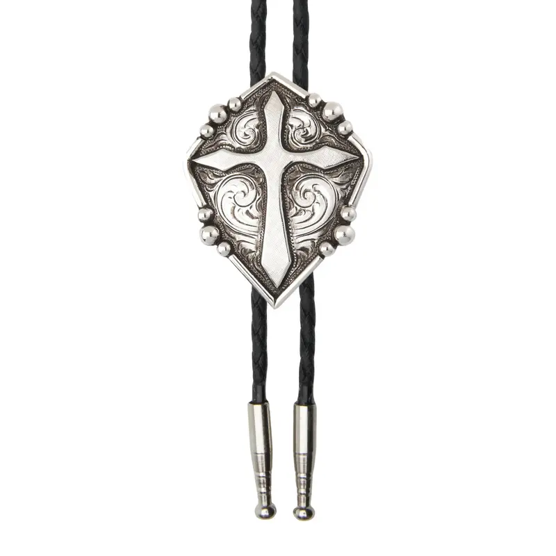 And West Antiqued Cross With Etching Bolo - Bol120 1