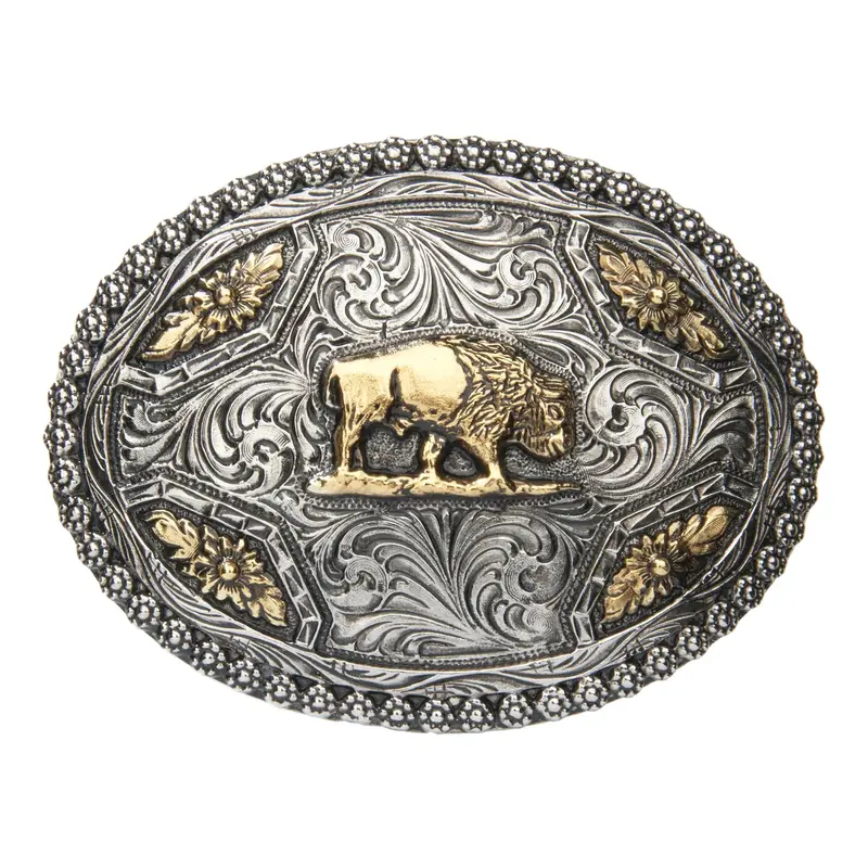 And West Missouri Oval Rope Edge Buckle - 530-830M 1