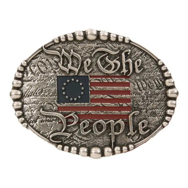 And West We The People With Flag Buckle - 628-02 1