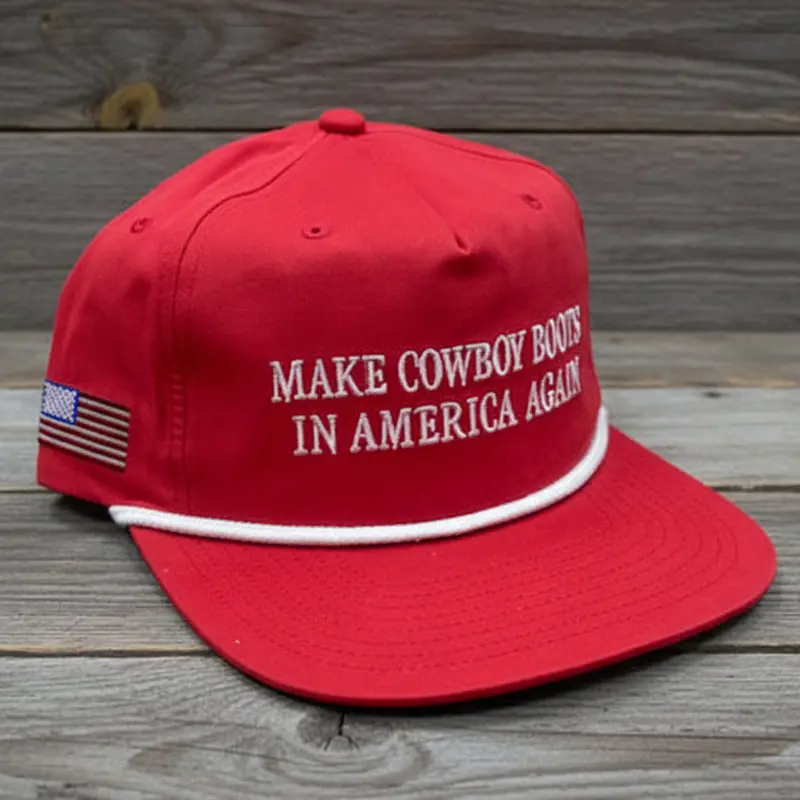 Anderson Bean 5 Panel White Rope "America" Ball Cap 1