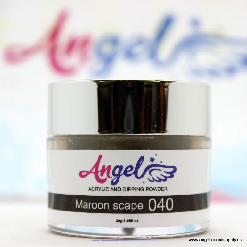 Angel Dip Powder D040 Maroon Scape 1