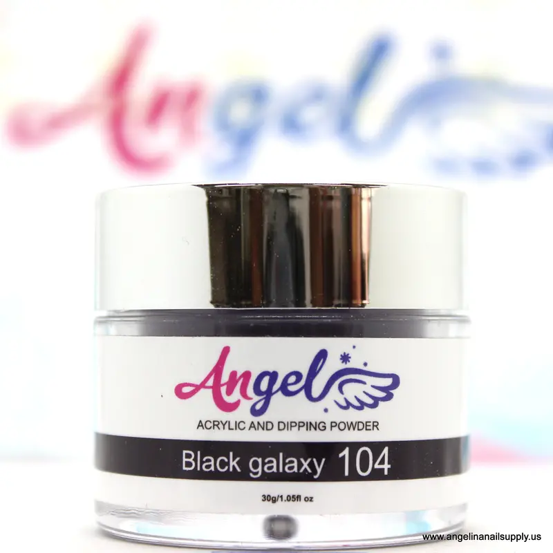 Angel Dip Powder D104 Black Galaxy 1