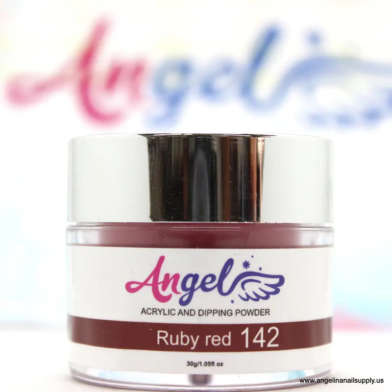 Angel Dip Powder D142 Ruby Red 1