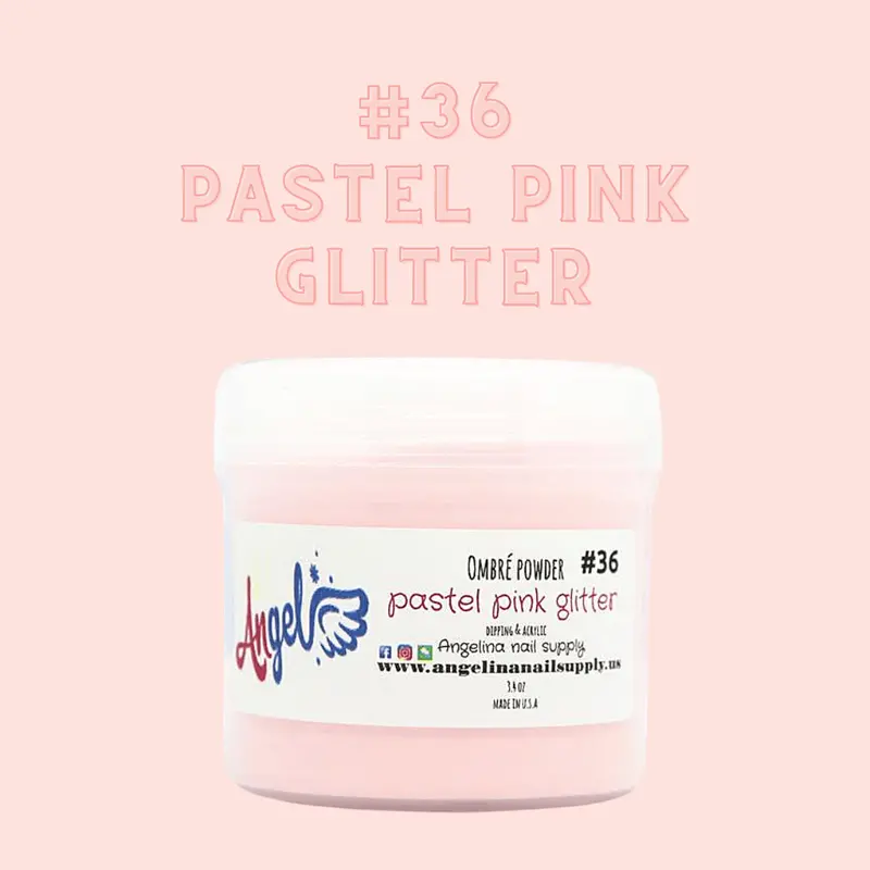 Angel Ombre Powder 36 Pastel Pink Glitter 1