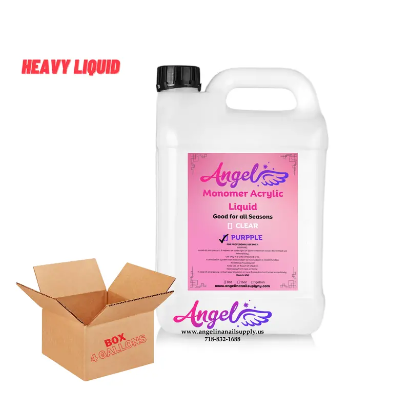 Angelina Liquid Acrylic Monomer - New Purple V.2 (Box / 4 Gallons) 1