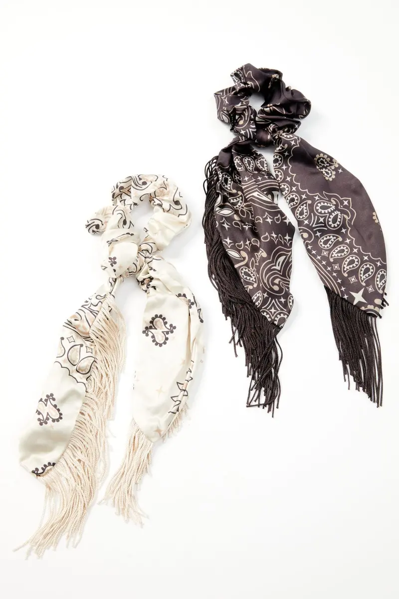 Annette Fringe Hair Scrunchies - 2 Pack 1