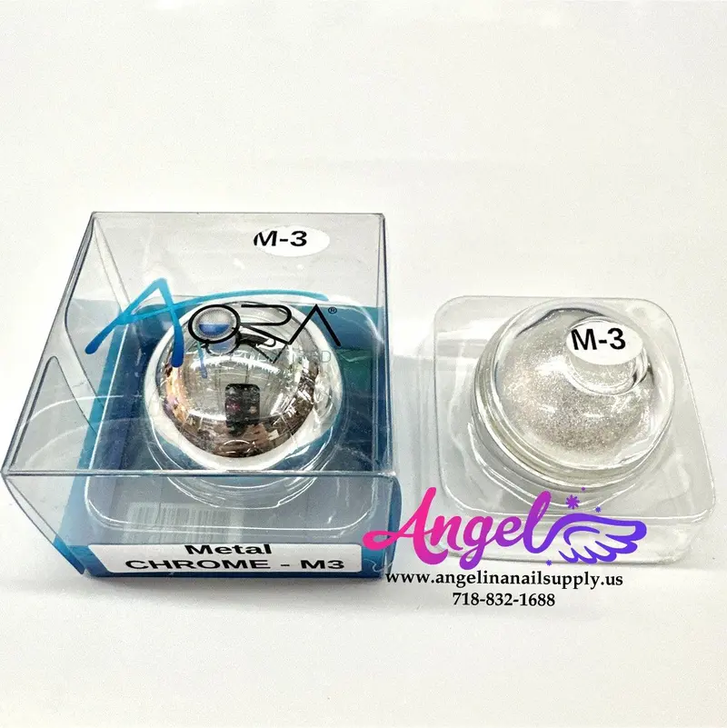 Aora Chrome Powder M03 Silver Metal 1