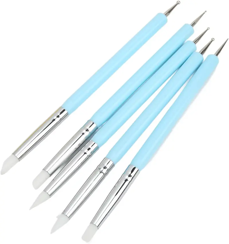 Aora Double Head Nail Art Silicone & Dotting Tools 1