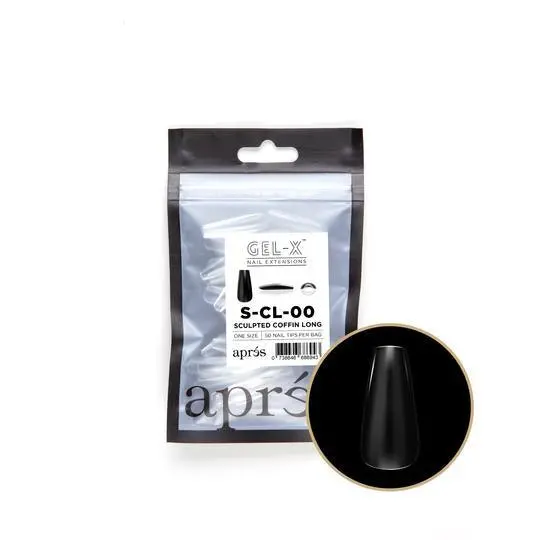 Aprés Gel-X® Sculpted Coffin Long Refill Bag (50Pcs/Pack) 1