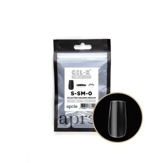 Aprés Gel-X® Sculpted Square Medium Refill Bag (50Pcs/Pack) 2