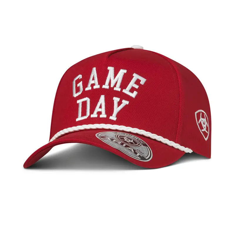 Ariat Cap Snap Back Game Day Red And White - A300097572 1