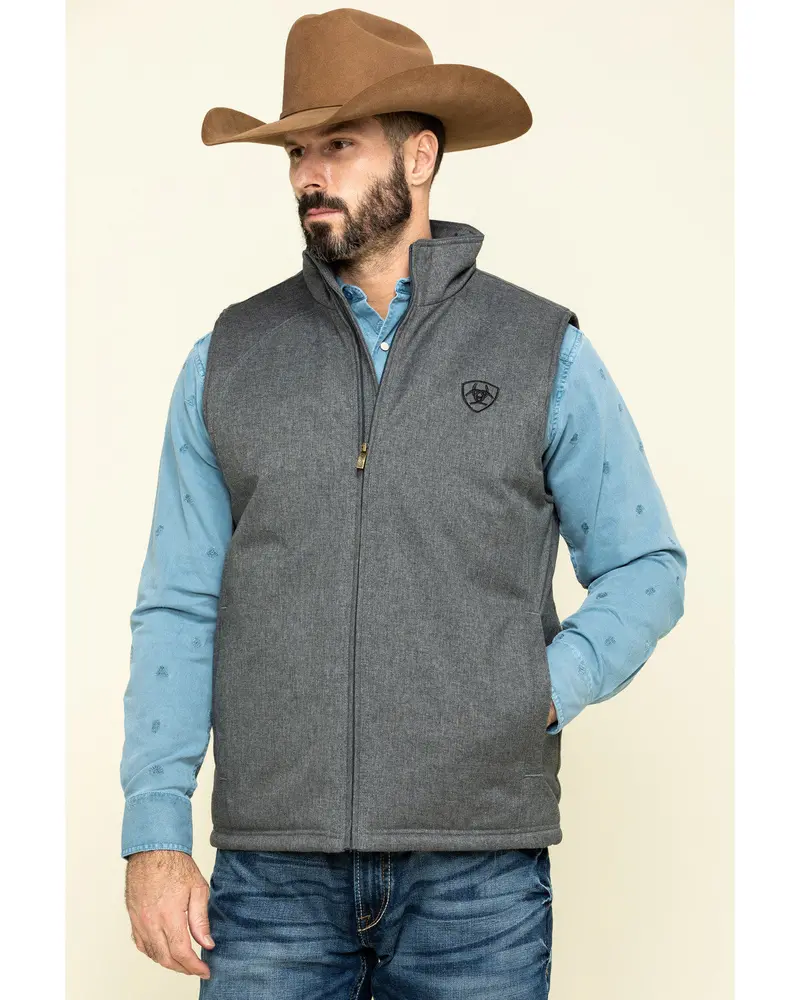Ariat Men's Charcoal Team Vest - 10020555 1