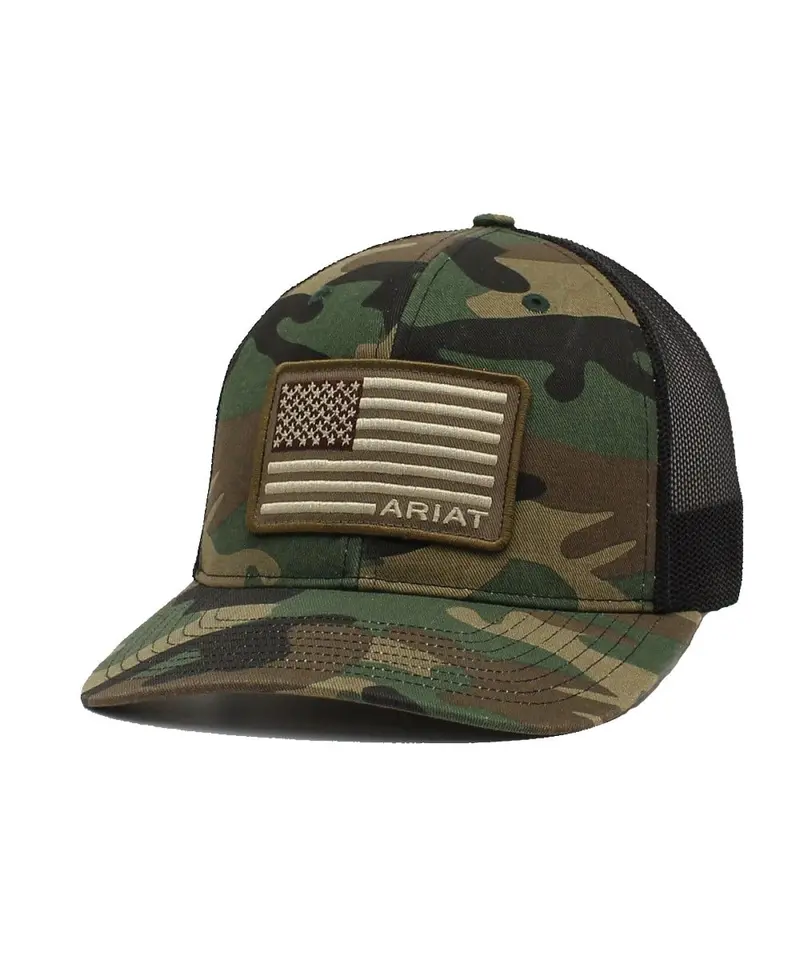 Ariat Men's Richardson 112 Camo Flag Cap - A3000158222 1