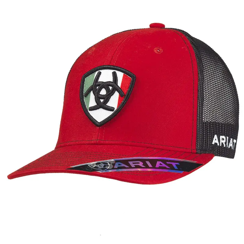 Ariat Mexico Flag Red Patch Ball Cap - A300011704 1