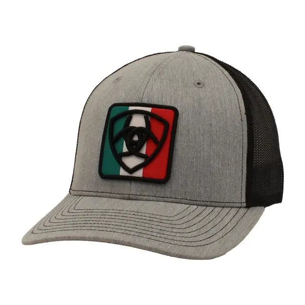Ariat Shield Mexico Flag Grey Black Hat - A300048006 1