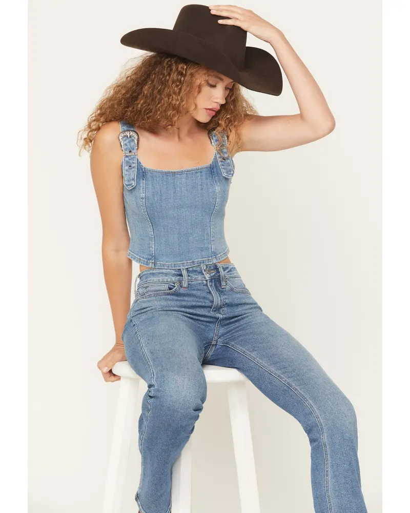 Arrowhead Denim Buckle Bustier 1