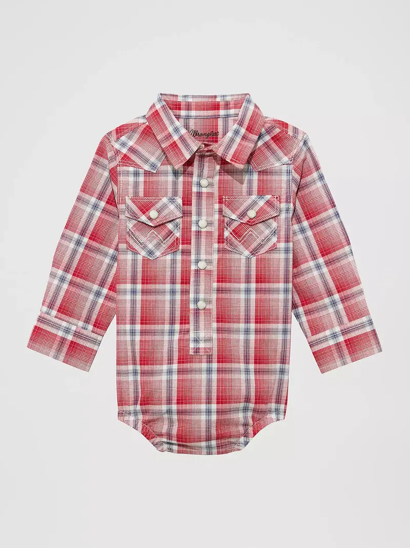 Baby Boy Wrangler Long Sleeve Western Snap Bodysuit - 112374325 1