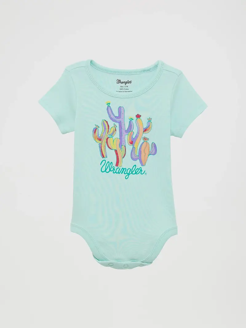 Baby Girl's Western Graphic Knit Bodysuit - 112364327 1