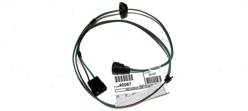 Backup Lamp Harness, 1970-71 Amc 1