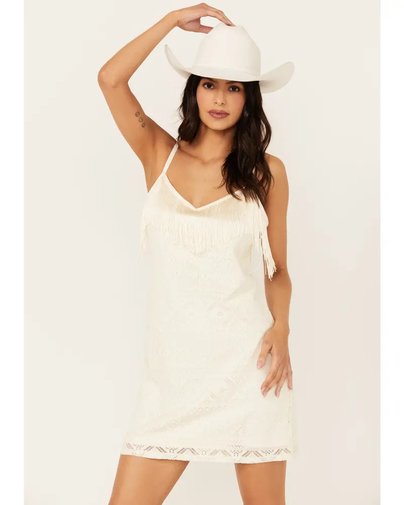 Barbie Lace Fringe Mini Dress 1