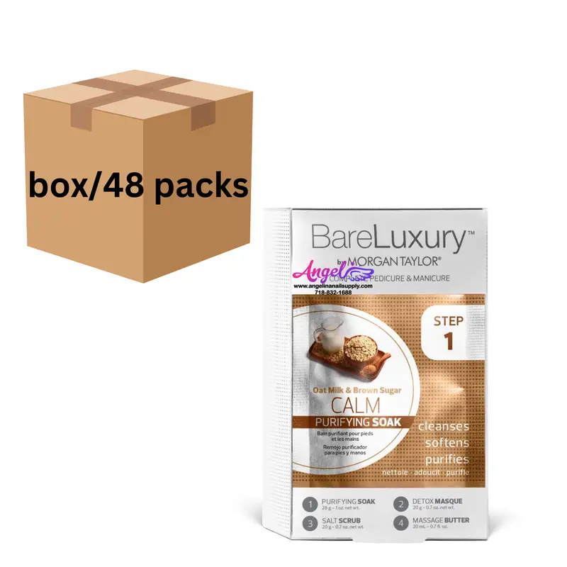 Bare Luxury 4 In 1 Spa | Box 48 Pcs | Oat Milk & Brown Sugar 1