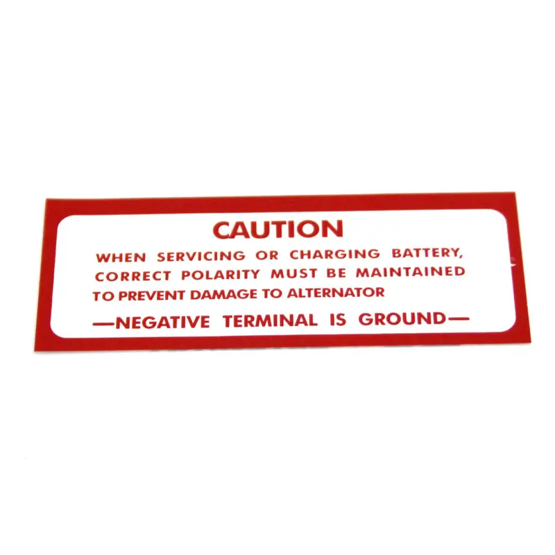 Battery Caution Decal, 1968-1978 Amc 1