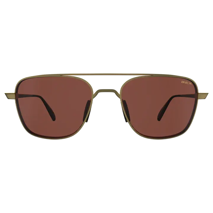 Bex Mach Matte Gold/Brown Sunglasses - S115mgb 1