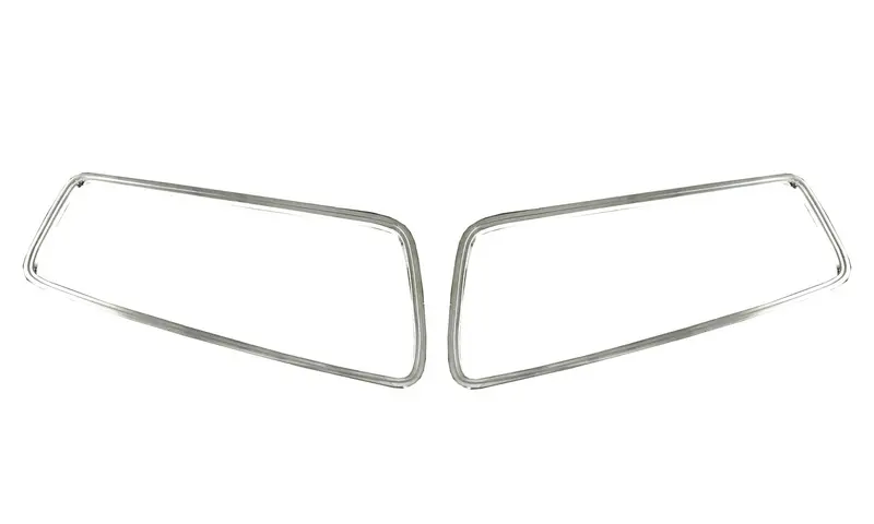 Bezel Kit, Ram Air Hood, Chrome & Black, 1970 Amc Javelin, Amx 1