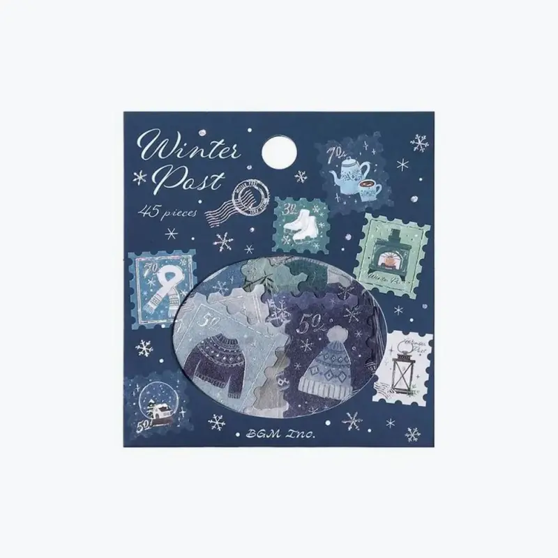 Bgm - Planner Sticker - Flake Seal - 2025 Winter Limited - Winter Letter 1