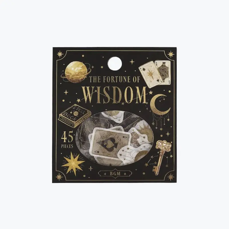 Bgm - Planner Sticker - Flake Seal - Fortune - Wisdom 1