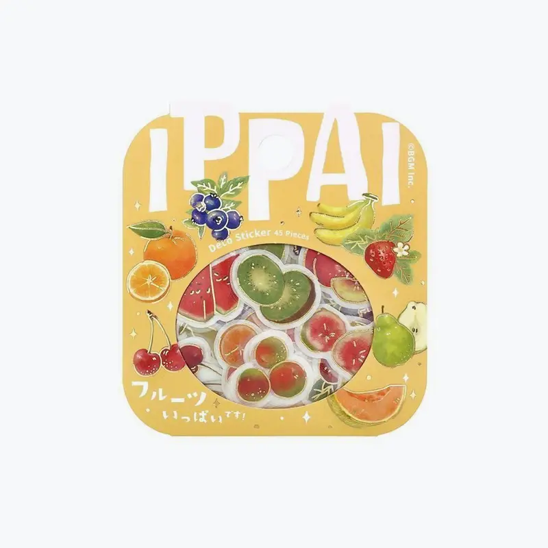 Bgm - Planner Sticker - Flake Seal - Ippai - Fruit 1