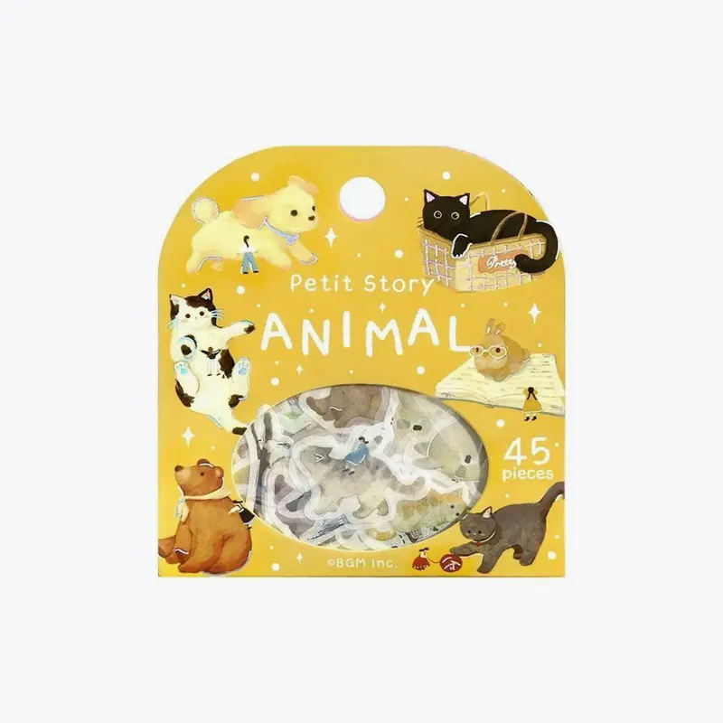 Bgm - Planner Sticker - Flake Seal - Petit Story - Animal 1