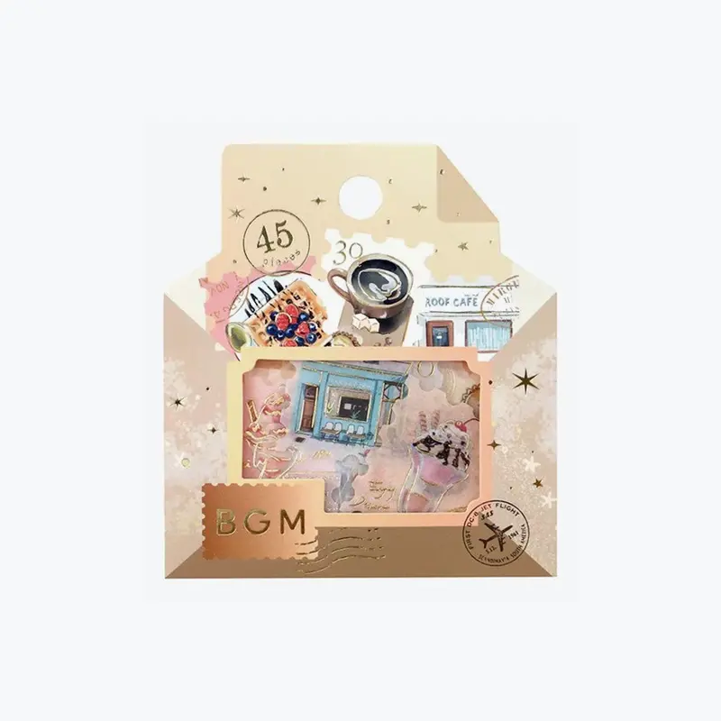 Bgm - Planner Sticker - Flake Seal - Post Office - Coffee Days 1
