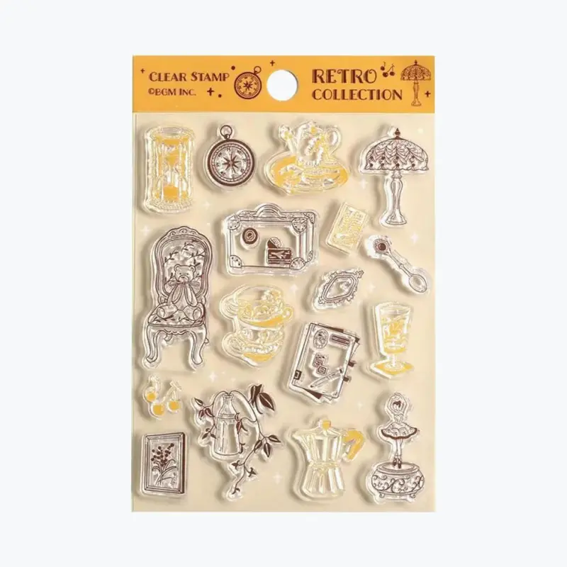 Bgm - Stamp - Clear - Retro Collection 1