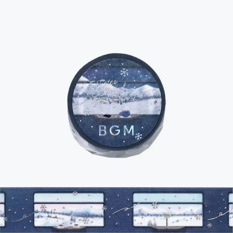Bgm - Washi Tape - 2025 Winter Limited - Snow Train 1