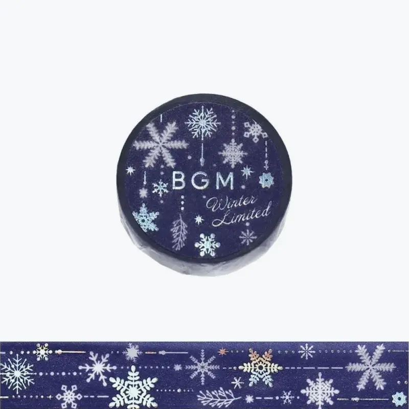 Bgm - Washi Tape - 2025 Winter Limited - Snowy Night 1