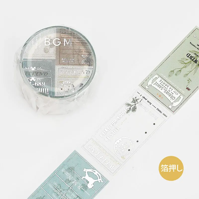 Bgm - Washi Tape - Botanical 1