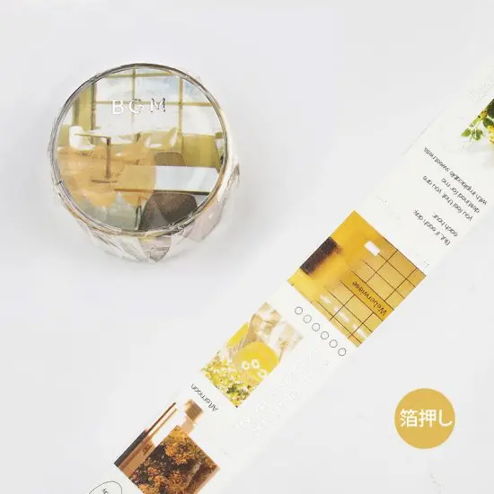 Bgm - Washi Tape - City (Yellow) 1