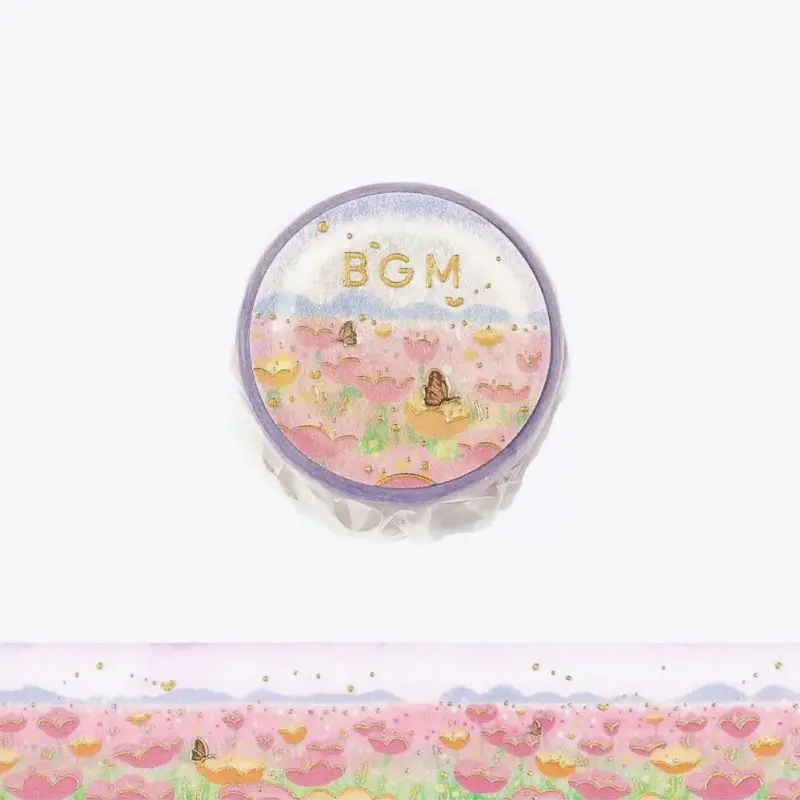 Bgm - Washi Tape - Dreamy Scenery - Flower Garden 1