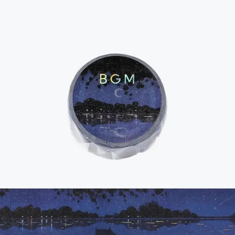 Bgm - Washi Tape - Dreamy Scenery - Lake At Night 1